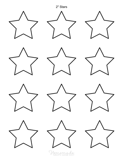 small star template