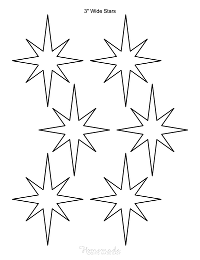 BETHLEHEM STAR STENCIL, Many Sizes, Stars Stencil, Template, Christmas Star  Stencil, Reusable Stencil, Craft, Star Pattern, Painting Stencil 