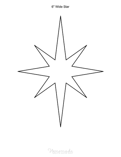 Free Printable Stars Stencils Template