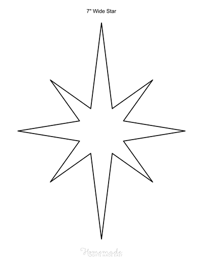 5+Point+Star+Template  Star template, Star template printable, Printable  star