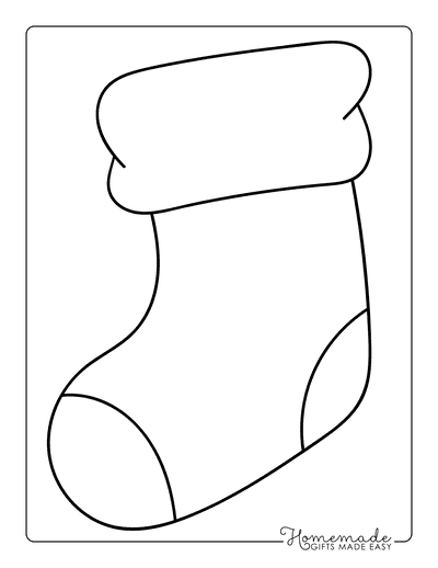 Christmas Stocking Coloring Page