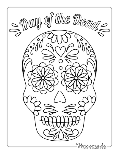 cool skull coloring pages