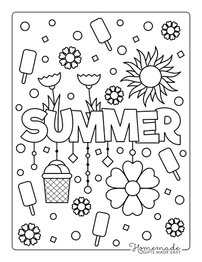 Summer Coloring Pages