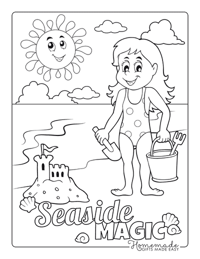 summer coloring pages for kids