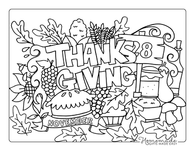 70 thanksgiving coloring pages for kids  adults  free
