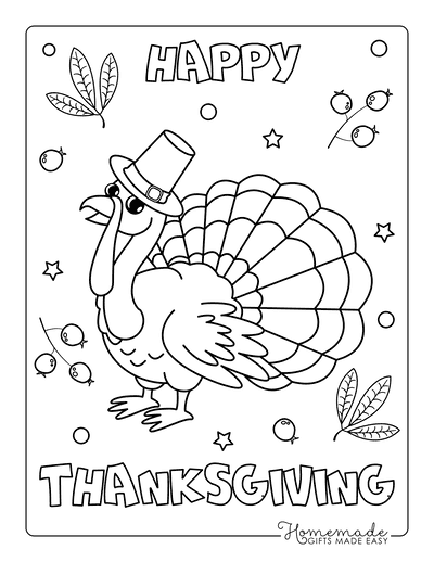 Printable Turkey Coloring Page For Kids #2 lupon gov ph