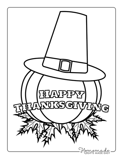 cute pilgrim coloring pages