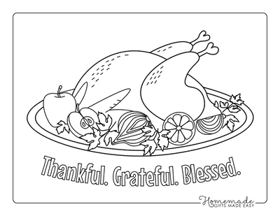 thanksgiving feast coloring page