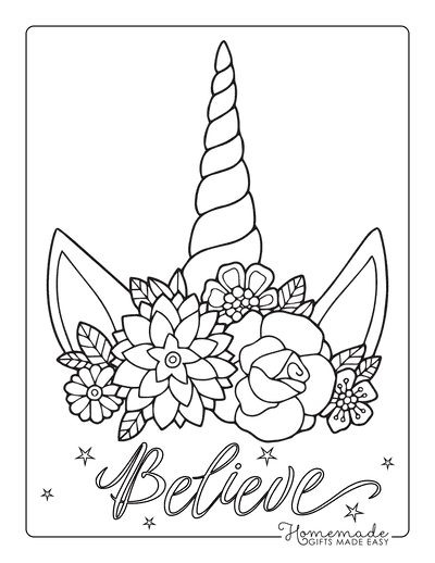 7600 Collections Coloring Pages Unicorn Face  Latest HD