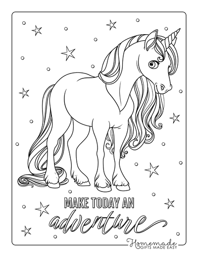 FREE Unicorn Coloring Pages Printable for Kids