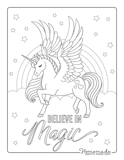 80 magical unicorn coloring pages for kids adults free printables