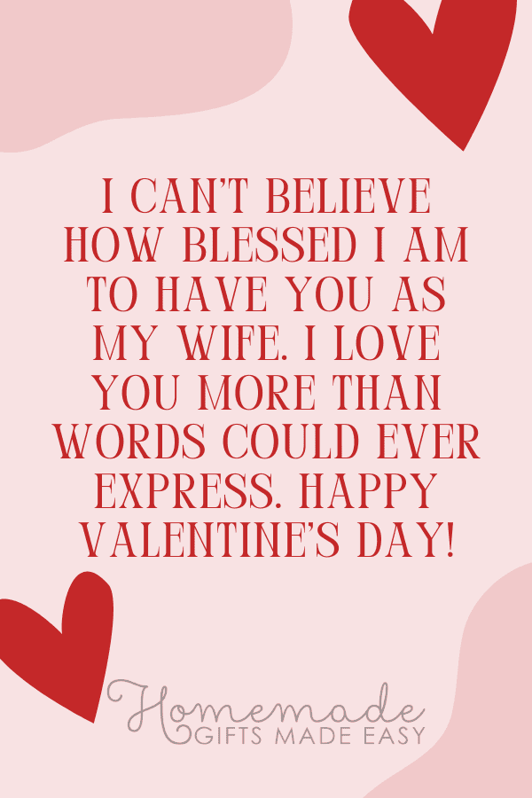valentine card sayings how blessed i am to have you as my wife