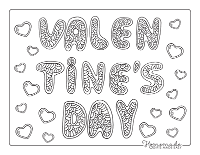 50 free printable valentine's day coloring pages