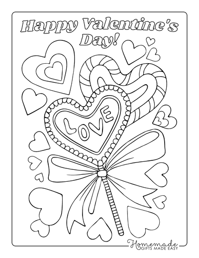 conversation heart coloring page