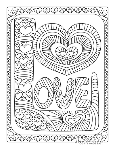 coloring pages of love quotes