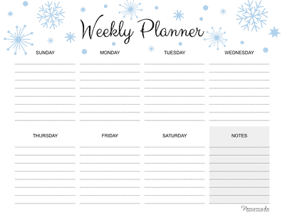 printable weekly calendar