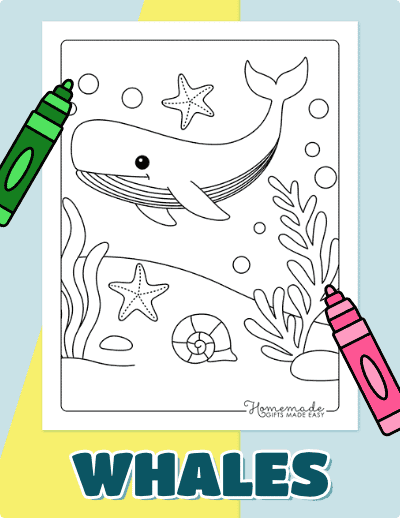 Whale Coloring Pages