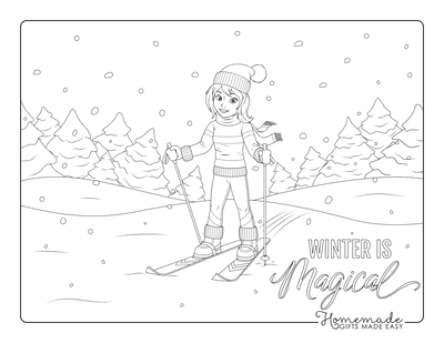 80 best winter coloring pages  free printable downloads