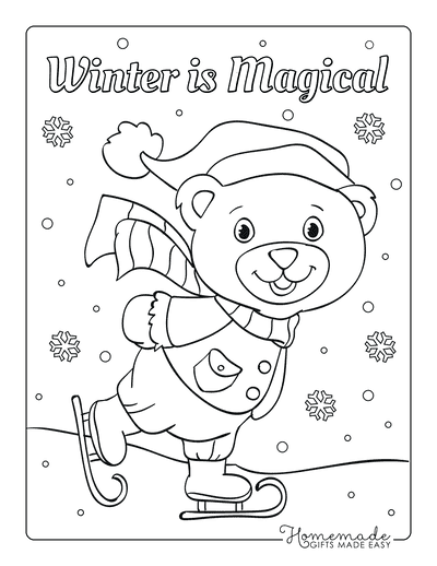 80 best winter coloring pages  free printable downloads