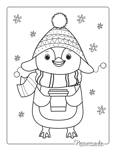 80 Best Winter Coloring Pages | Free Printable Downloads