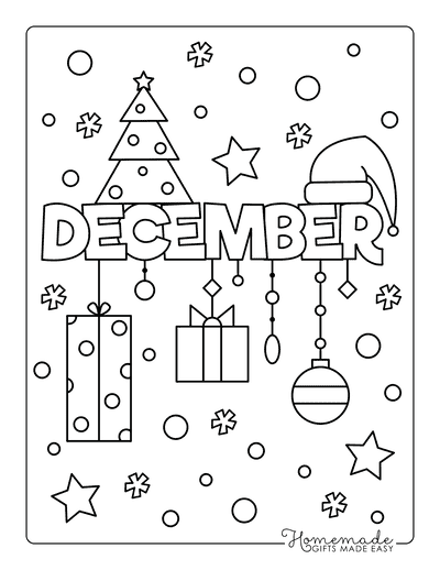 Winter Coloring Pages December