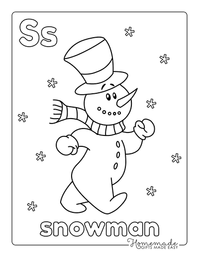 60 best snowman coloring pages for kids  free printables