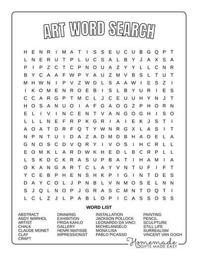 30 Free Word Search Printable Puzzles 