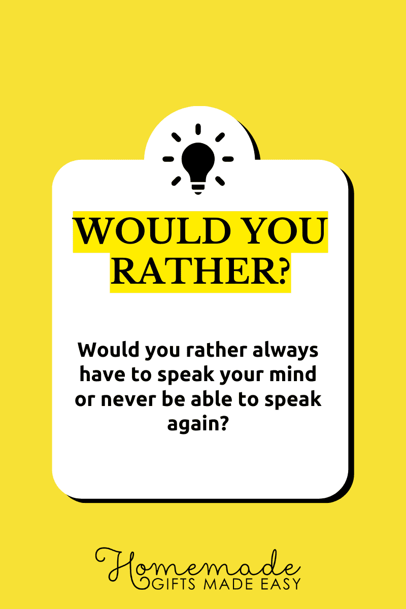 Good Would You Rather Questions 