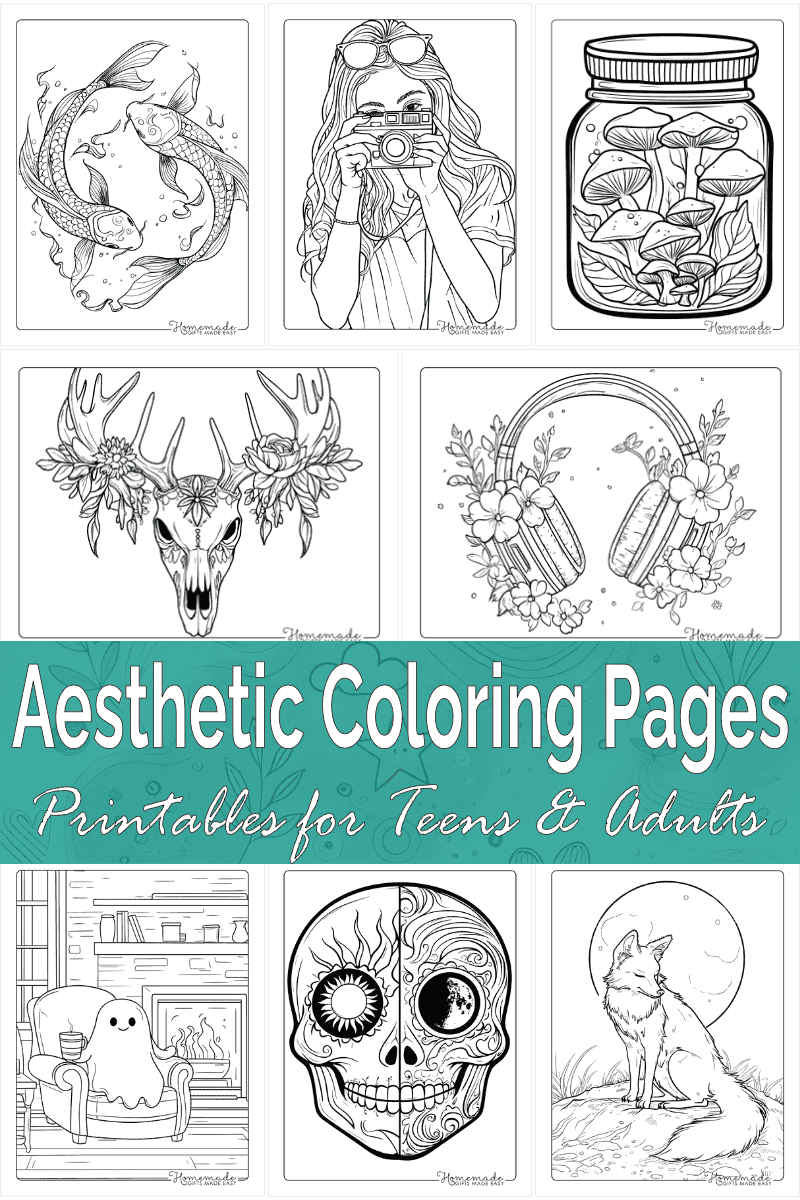 Aesthetic Coloring Pages