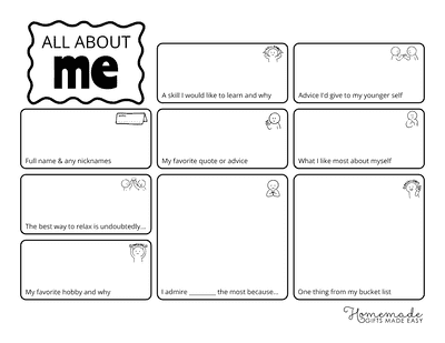 All About Me Simple Boxed Landscape Adults