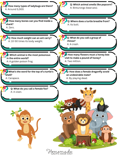 Animal Trivia Game Best Questions Page2