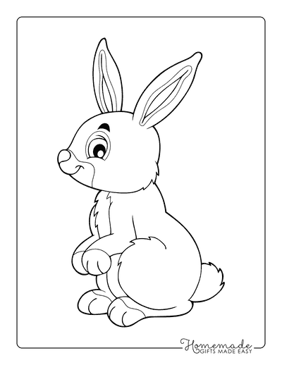 Bunny Coloring Pages Bunny Standing