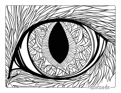 Cat Coloring Pages Cat Eye Mandala