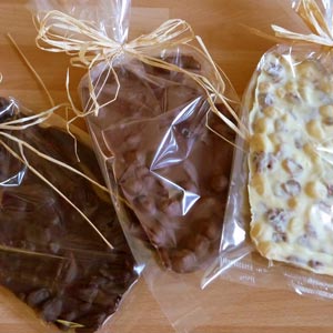 homemade food gifts chocolate bark brittle