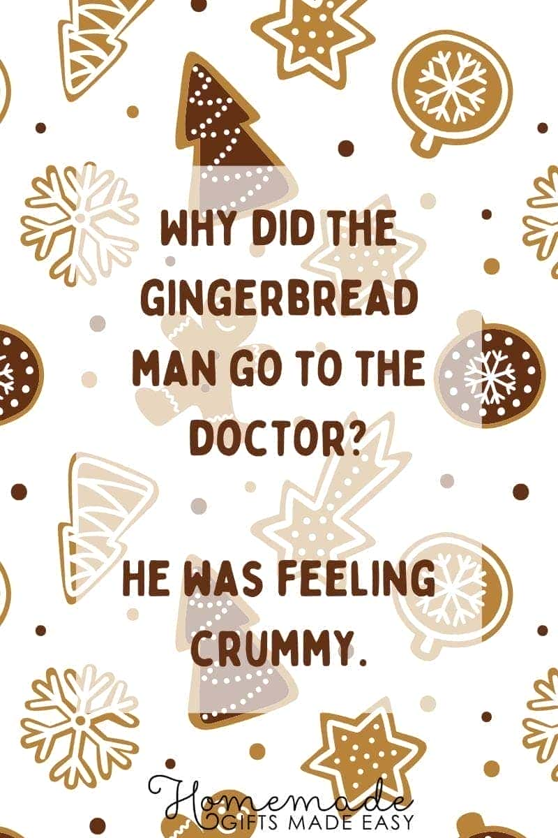 christmas jokes for kids why did gingerbread man go to doctor