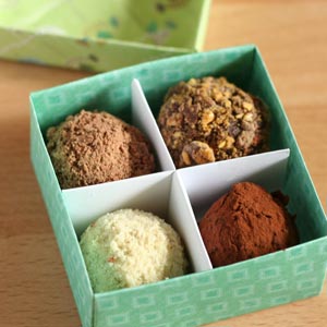 homemade food gifts chocolate truffles