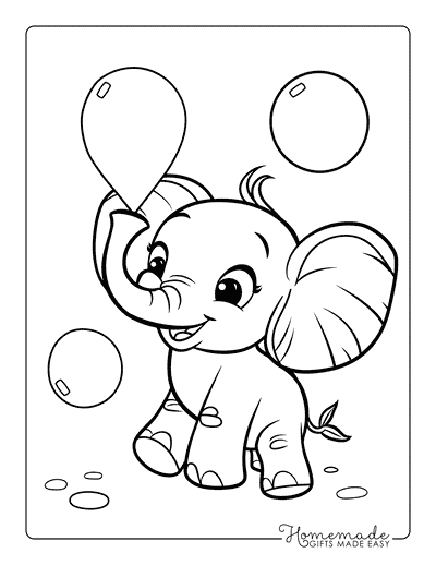 Elephant Coloring Pages