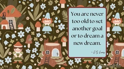 Fairycore Aesthetic Wallpaper C.S. Lewis Quote