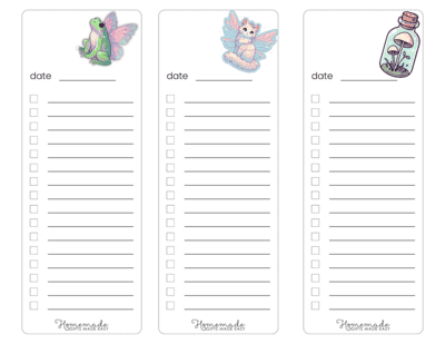 Fairycore Aesthetic to Do List Simple Fairy Charms Color