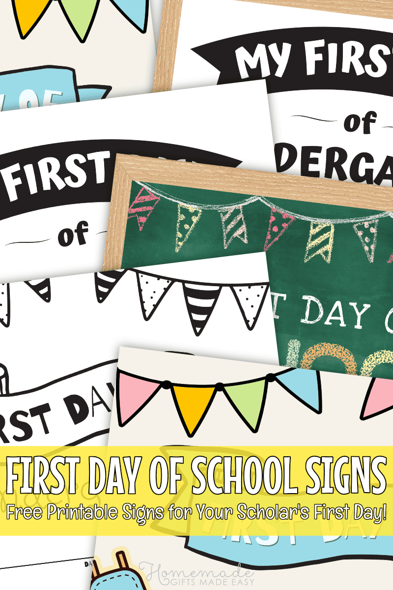 Free Printable First Day of School Sign