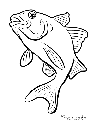 Fish Coloring Pages Cartoon Cod Kids