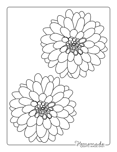 Flower Template Dahlia 5 Inch