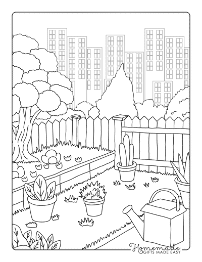 Garden Coloring Pages