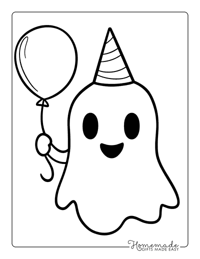 Ghost Coloring Pages