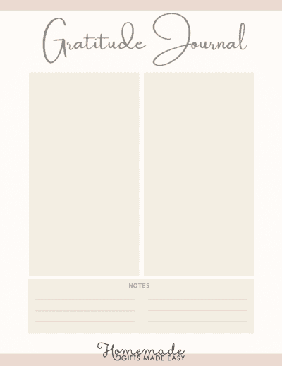 Gratitude Journal Prompts Elegant Template Blank