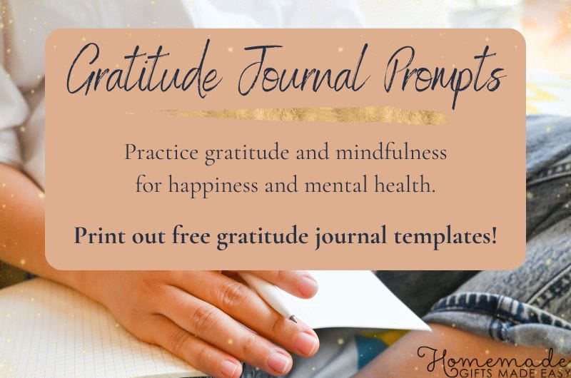 Gratitude Journal Prompt for Mindfulness and Mental Health With Free Printable Journal Templates