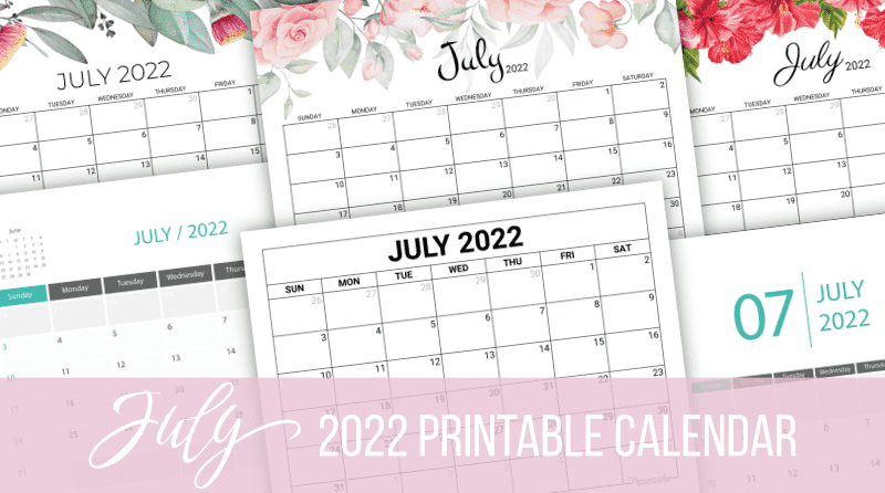 july 2022 calendar free printable with holidays