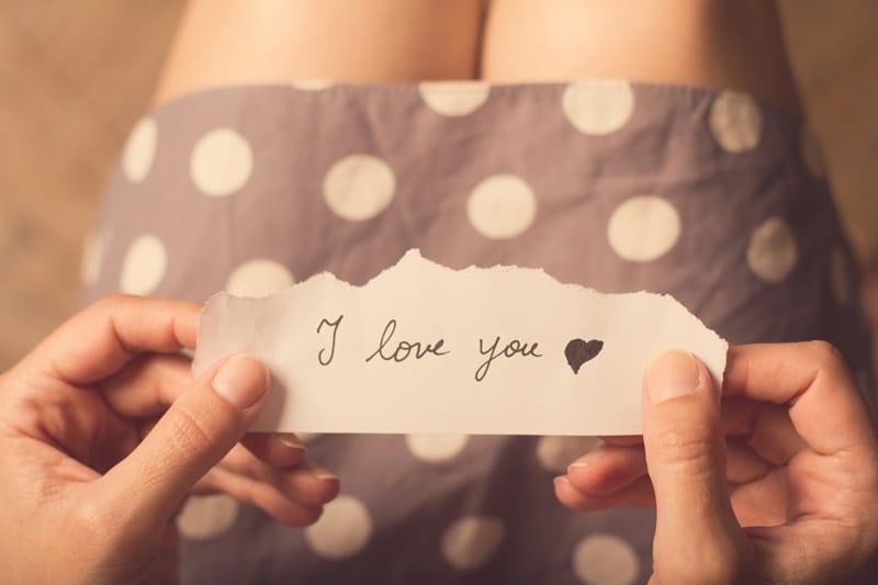 love messages I love you note