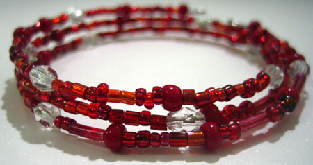 make a bead bracelet header