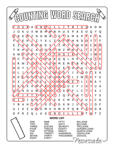 Math Word Search Counting Hard Answers